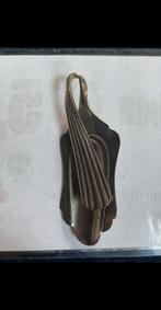 Zilveren hanger broche gemaakt van antieke suikerschep, Sieraden, Tassen en Uiterlijk, Antieke sieraden, Ophalen of Verzenden
