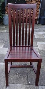 tk 6 teakhouten tafelstoelen, Huis en Inrichting, Stoelen, Ophalen, Bruin, Zo goed als nieuw, Luchtig