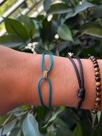 Blush satijnkoord gouden armbandje, Ophalen of Verzenden, Zo goed als nieuw, Met bedels of kralen, Goud