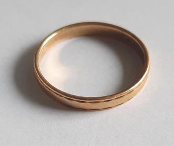 Gouden trouwring 14 Karaat beschikbaar voor biedingen