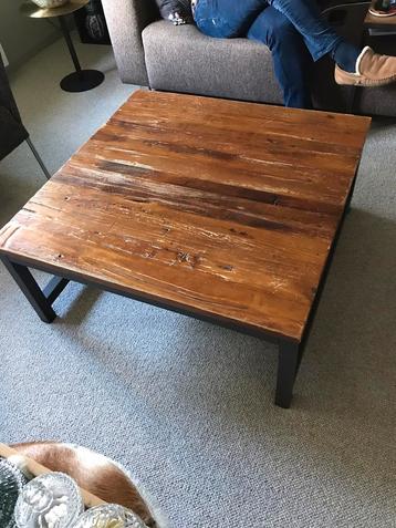Mooi zware oud hout met metaal Industrieel salontafel ZUIVER beschikbaar voor biedingen