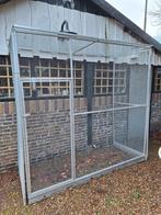 Te koop aluminium voliere, Dieren en Toebehoren, Ophalen, Gebruikt, Aluminium, Volière