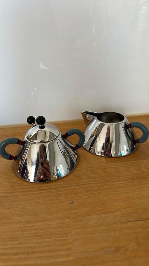 Alessi suiker & mek stel Michael Graves, Huis en Inrichting, Keuken | Servies, Zo goed als nieuw, Overige typen, Overige stijlen