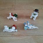 4x verschillende sneeuwpop sneeuwpopje decoratie winter, Diversen, Kerst, Ophalen of Verzenden, Zo goed als nieuw