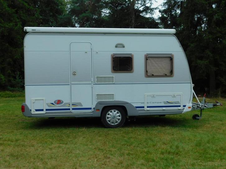 caravan, Caravans en Kamperen, Caravans, Particulier, tot en met 4, 750 - 1000 kg, Treinzit, Dethleffs, Dwarsbed, Vast bed, 5 tot 6 meter