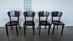 Bistro stoelen, Huis en Inrichting, Stoelen, Ophalen, Gebruikt, Zwart, Vier