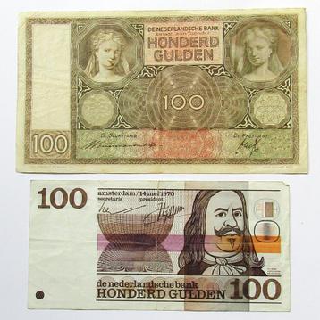 ** Bankbiljetten Nederland 1970 + 1940  -  Gebruikt  ** beschikbaar voor biedingen