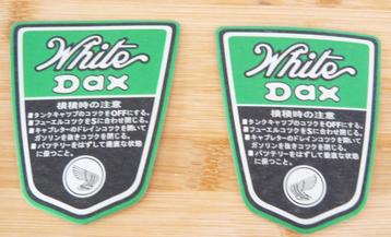 Typeplaatje white Dax, japans, nieuw beschikbaar voor biedingen