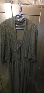 Elegante zwarte jurk met jasje - Maat M, Kleding | Dames, Gelegenheidskleding, Zwart, Maat 42/44 (L), Cocktailjurk, Ophalen of Verzenden