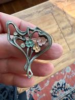 Art Nouveau Broche Bloemmotief, Overige materialen, Gebruikt, Minder dan 4 cm, Ophalen of Verzenden