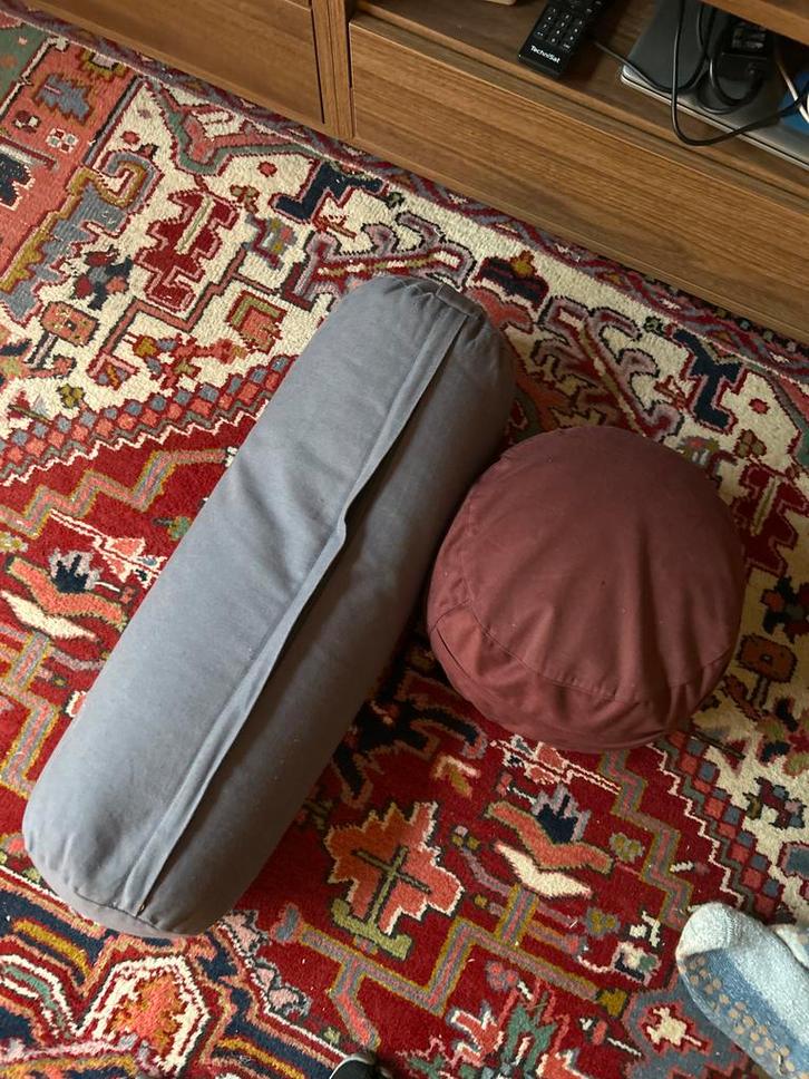 Yoga Kussen en Bolster Set, Sport en Fitness, Yoga en Pilates, Zo goed als nieuw, Yoga-accessoire, Ophalen of Verzenden