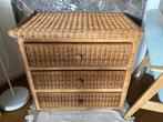 Rotan ladekast, Huis en Inrichting, Kasten | Ladekasten, Ophalen, Gebruikt, 50 tot 100 cm, 3 of 4 laden