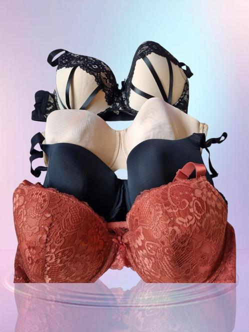 ✨️4 Zo Goed Als Nieuwe BH's – 3x 95E & 1x Strapless 85E!✨️, Kleding | Dames, Ondergoed en Lingerie, BH, Overige kleuren, Ophalen of Verzenden