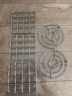 Stevige metalen pannen onderzetters  - 5 stuks, Ophalen of Verzenden, Zo goed als nieuw