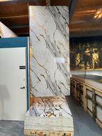PVC Marmerlook Wandpaneel Calacatta Gold Shadow Glans – SMA, Ophalen of Verzenden, Zo goed als nieuw