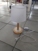 Nieuwe witte schemerlamp met dimmer, Hout, Nieuw, Ophalen of Verzenden, Modern