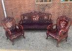 Chinees bankstel, ingelegd met parelmoer., Ophalen