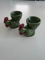 2 Groene Haan Eierdopjes, Ophalen of Verzenden