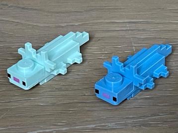 Lego Minecraft 2 x Axolotl met face beschikbaar voor biedingen