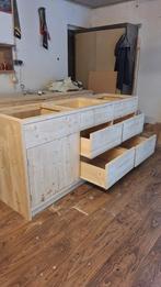 Keukenblok van terug gedroogd en geschaafd steigerhout, Huis en Inrichting, Keuken | Keukenelementen, Ophalen of Verzenden, Nieuw