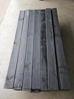57 stuks zwarte schutting / tuin planken. 16x140x180cm, Ophalen, Zo goed als nieuw, Minder dan 3 meter