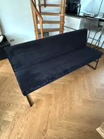 Zwarte eetbank 180cm, Ophalen, 150 tot 200 cm, Driepersoons, Zo goed als nieuw