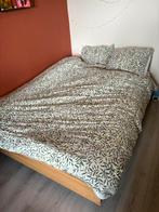 Tweepersoonsbed incl. matras van JYSK, met opslagruimte, Huis en Inrichting, Slaapkamer | Complete slaapkamers, Ophalen, Zo goed als nieuw