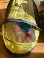 Deryan slaaptentje reisbedje blauw geel, Ophalen, Gebruikt, Reisbedje