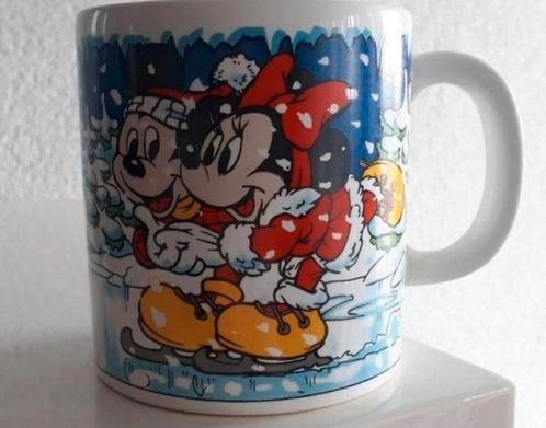 Beker Mickey en Minnie Mouse Winter, Verzamelen, Disney, Zo goed als nieuw, Servies, Mickey Mouse, Ophalen of Verzenden