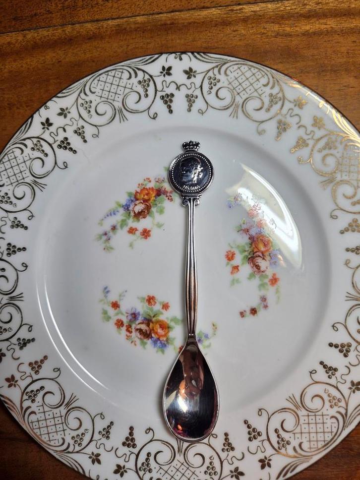 Maxima Theelepeltje Gala Kroon, Antiek en Kunst, Antiek | Bestek, Ophalen of Verzenden