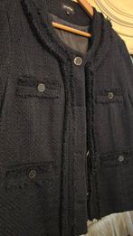 Donkerblauw jasje van Promiss. 48., Kleding | Dames, Ophalen, Zo goed als nieuw, Maat 46/48 (XL) of groter, Blauw