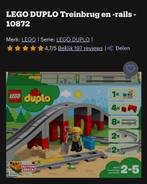 Duplo trein brug, Ophalen of Verzenden, Zo goed als nieuw, Duplo