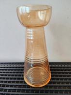 Fa Hakbijl vintage oranje hyacintenglas/ bolglas, 20 cm hoog, Antiek en Kunst, Ophalen of Verzenden