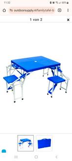 Opvouwbare camping picknicktafel, Tuin en Terras, Picknicktafels, Ophalen of Verzenden, Zo goed als nieuw, Rechthoekig, Aluminium