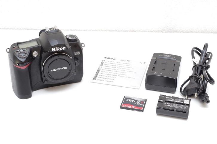 Nikon D70s body F-mount 6.1MP APS-C DSLR 1876 kliks, Audio, Tv en Foto, Fotocamera's Digitaal, Refurbished, Spiegelreflex, Nikon