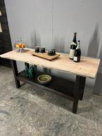 Keukeneiland werktafel winkeltafel massief boomstam blad, Ophalen, Minder dan 100 cm
