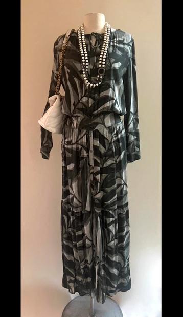 Scapa 38/40 midi maxi jurk zwart/grijstinten beschikbaar voor biedingen