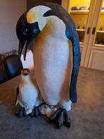 groot beeld pinguïn met jong, Kunststof, Zo goed als nieuw, Ophalen