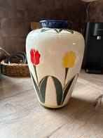 Mooie keramiek tulpenvaas, Overige kleuren, Aardewerk of Porselein, Ophalen of Verzenden, Zo goed als nieuw