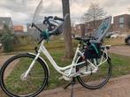 Gazelle fiets met 2 kinderzitjes en windscherm D53, Fietsen en Brommers, Fietsen | Dames | Moederfietsen, Ophalen, 2 zitjes, 53 tot 56 cm