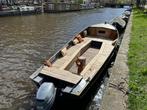 Stalen (grachten) boot / sloep 7.5m 25pk, Watersport en Boten, 6 meter of meer, Benzine, Staal, Buitenboordmotor