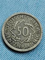 Duitsland,  Weimar Republiek 50 Rentenpfennig 1924F, Postzegels en Munten, Verzenden, Duitsland, Losse munt