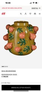 Mica vaas.  Groot, Overige kleuren, Ophalen of Verzenden, Minder dan 50 cm, Glas