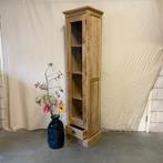 Vitrinekast - 40 cm breed - teakhout- TTM Wonen, TTM Wonen, Meubels – (Perzische) Tapijten en Woonaccessoires, Minder dan 50 cm