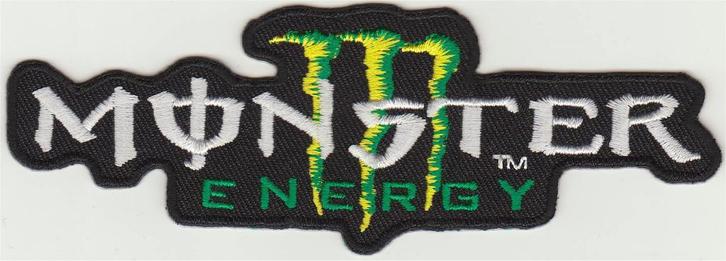 Monster Energy stoffen opstrijk patch embleem #4, Motoren, Accessoires | Stickers, Verzenden