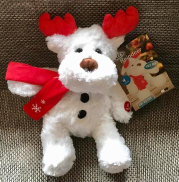 Leuk Vrolijk Kerst Rendier (Knuffel) met Muziek en Lichtjes beschikbaar voor biedingen