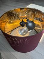 Ikea hanglamp bordeaux rood/ goud incl lamp, Huis en Inrichting, Ophalen, Zo goed als nieuw, Rood, Rond