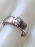 Ring met heldere ovale zirkonia 925 FB (7733-1), Ophalen, Dame, Zilver, Zilver