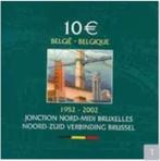 Belgie - Proof 10 Euro 2002 - Noord-Zuid Verbinding Brussel, Postzegels en Munten, Munten | Europa | Euromunten, Setje, Zilver