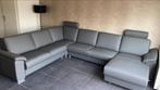 Hoekbank Henders & Hazel Grenada leer antraciet, Ophalen, Zo goed als nieuw, Leer